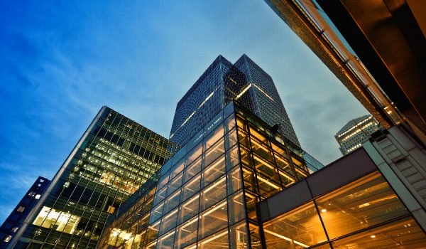 Business District at Dusk, London